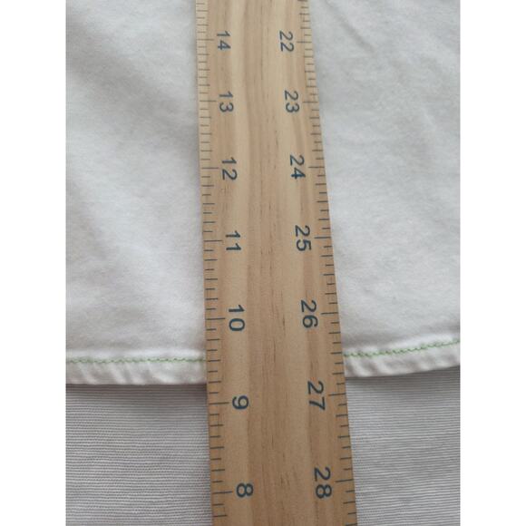 Bob Mackie White Denim Maypole Dancing Midsummer Floral Shirt Sz XL Embroidered - Picture 8 of 15